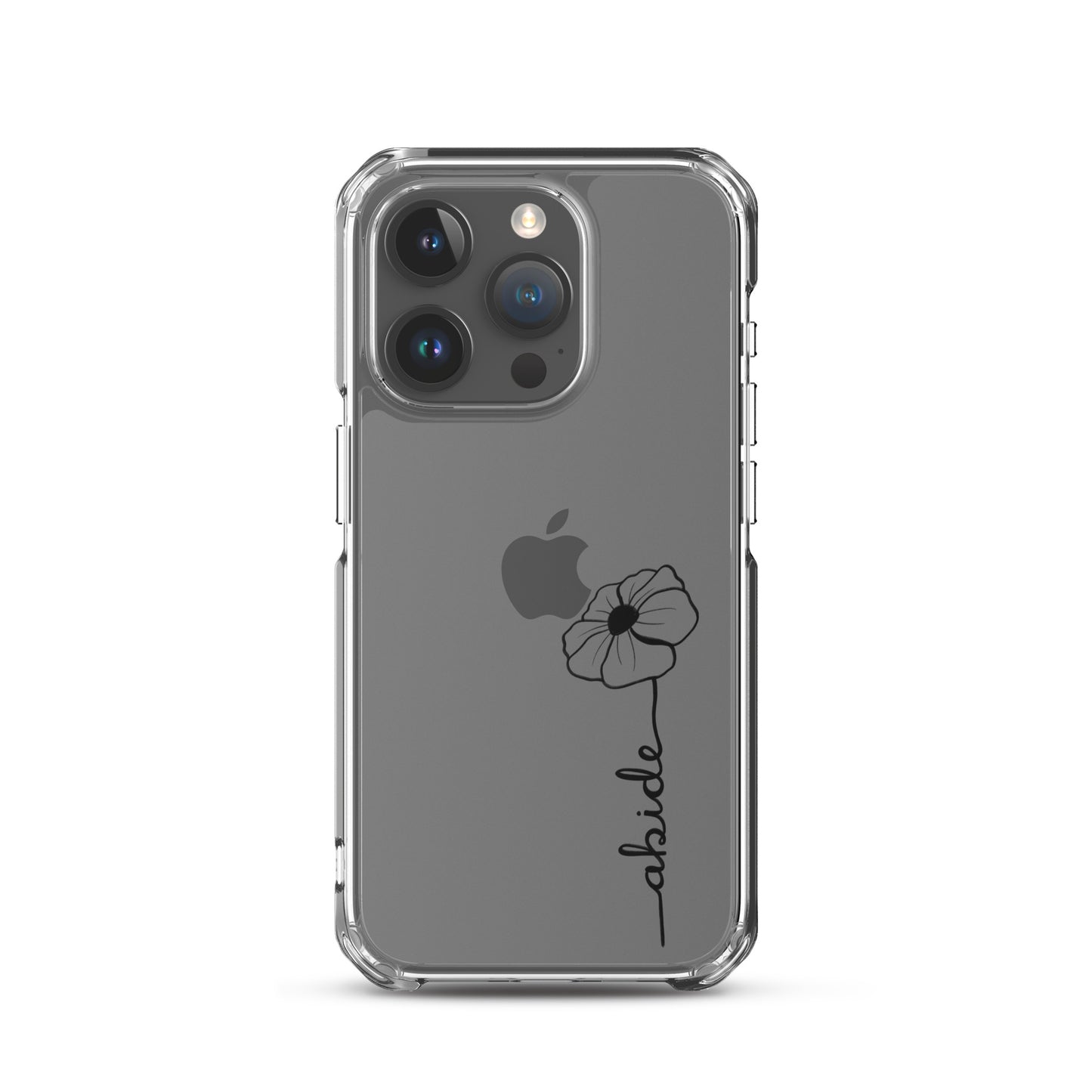 Clear abide phone case