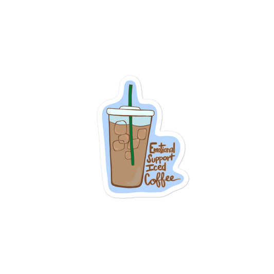 Emotional support iced coffee